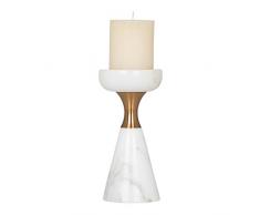 Aufora Bougeoir cylindrique, Blanc, Small