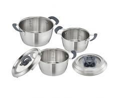 Tefal C817S3Â Ovation Set 6Â piÃ¨ces, casseroles empilables, compatibles avec Induction
