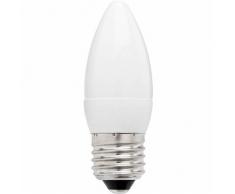 Bulk Hardware Ltd 3 W Culot à vis Edison Ampoule LED Bougie, équivalent à 25 W â Opal blanc chaud (Lot de 5), verre, E27, 3 watts, Lot de 5