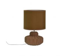 ZONS Lampe À Poser Céramique Mat 4 Couleurs D21xH33,5cm Marron