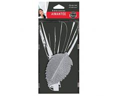 douceur dintérieur embrasse aimantee l 30x6.5x11.5cm metal patine feuilletine gris/argent