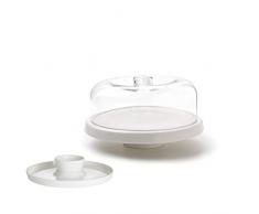 CYRIL LIGNAC 136-004 - Plateau Double Fonction et Cloche - Plat Ã Tarte Multifonctionnel en Porcelaine - En Bois - Avec une Dimenssion : 3,4 cm x 7,7 cm x 3,8 cm x 12,5 cm