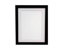 FRAMES BY POST Porte Photo 25 mm de Largeur H7 avec embase Blanche 30 x 20-Pouces pour Photo A2 Verre Plastique, Noir
