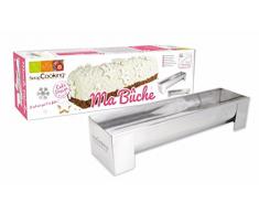 Scrapcooking 1910 Bûche et Insert Offert Moule Inox Multicolore 30 x 8 x 6.5 cm