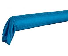 Blanc des Vosges Taie de traversin, Bleu Paon, 190 cm