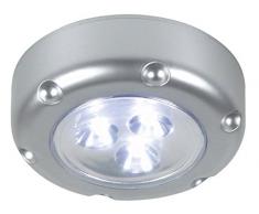 Ranex 6000.072 Push Light LED Florenz Gris Fonctionne avec 3 Piles AAA Fournies