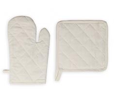 Soleil dOcre 731544 Panama Gant et Manique Coton Ecru 15 x 21 cm