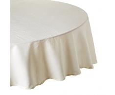Calitex S5D2390661A Taffetas Froisse Nappe Polyester Naturel 180 x 180 cm