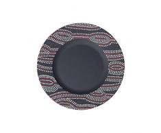 Villeroy & Boch Manufacture Rock Desert Assiette pour le petit déjeuner, 22 cm, Porcelaine Premium, Noir/Multicolore