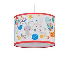 relaxdays 10028038 Lampe GarÃ§ons et Filles Chambre denfants, Animaux, E27, Lampadaire Hxd 126 x 30 cm, colorÃ©