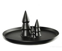 ASA Assiette, CÃ©ramique, Noir, 30Â cm cm