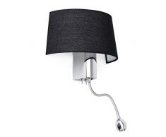 Faro Applique avec Liseuse LED Hotel - Noir