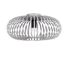 TRIO, Plafonnier, Johann 1xE27, max.60,0 W Corps: metal, gris ancien Ã:40,0cm, H:17,0cm IP20
