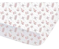 Disney Star Wars Sky Drap Housse, Coton, Blanc, 190x90 cm