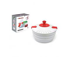 Quttin S2201772 Essoreuse à Salade Blanc Rouge 3 L Diamètre 24 cm Polyester