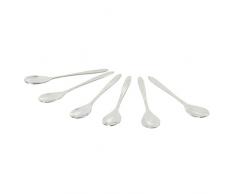 Delys-By-Verceral 509467 lot de 6 Cuillère à Café, Acier Inoxydable, Inox, 18 x 5 x 1,5 cm