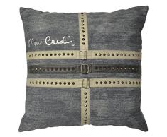 Pierre Cardin Skull Housse de Coussin, Polyester, Noir, 50Â x 50Â x 3Â cm, Lot de 10