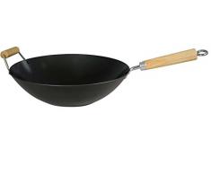 Swift Spice Wok Ã revÃªtement Ã©pais Anti-adhÃ©sif en Acier au Carbone 34 cm