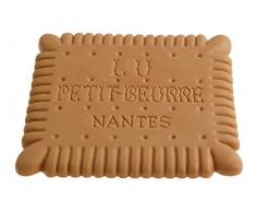 Frenck Classics Dessous de Verre en Caoutchouc en Forme de Petite Beurre Lu 11,5 x 10 cm