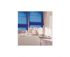 MADECOSTORE Store Bateau Tamisant Base OndulÃ©e - Bleu marine - L80 x H170cm - MÃ©canisme autobloquant