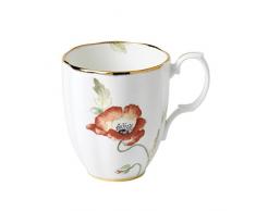 100Â Ans par Royal Albert Tasse 1970 Motif Coquelicot Blanc 0,4Â l