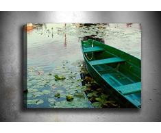 Bonamaison Peinture sur toile, multicolore, 70 x 100 cm - Conçu et fabriqué en Turquie