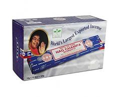 Nag Champa Origine Satya Sai Baba Encens Bâtons Boîte de 12-180g (Midnight)