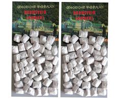 Trimontium gwr14Â P2Â Encens Encens Grec MorceauxÂ âÂ Ambre RÃ©sine (Ambre) 2Â x 25Â g pour Le Fumage sur Charbon ou Passoire, RÃ©sine, Talc, huiles essentielles Blanc 13Â x 7Â x 2,5Â cm