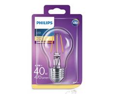 Philips ampoule LED E27 Filament 4.3 W Equivalent 40W Claire Blanc chaud
