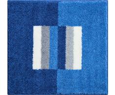 Linea Due Tapis de Bain 3D, Ultra Doux et Absorbant, AntidÃ©rapant, 5 Ans de Garantie, CAPRICIO, Petit Tapis 55x60 cm, Bleu