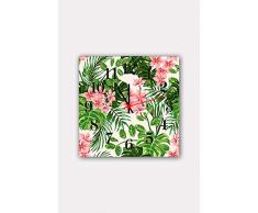 Bonamaison Horloge Murale en MDF, Multicolore, 30 x 30 cm