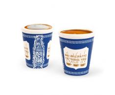 Kikkerland KKCU88 Tasse pour Expresso NY Lot de 2 Pièces