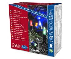 Konstsmide 6020-500 Mini Guirlande 80 LED Multicolores Retro Design + CÃ¢ble Vert 24 V