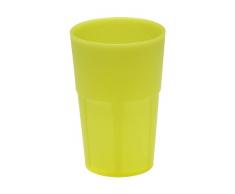 Mojito Design Box Verres à Cocktail, Plastique, Jaune Fluo, 0.35 litres, 6 pièces