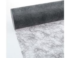 Deko AS GmbH sizo Flor Ruban de Table Gris foncé 20 cm Rouleau 25 Mètres – 60–200–25–032