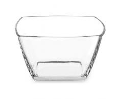 PASABAHCE Coupelle Quadra, 12,5Â cm, Verre, Transparent, 12.5Â x 12.5Â x 8Â cm