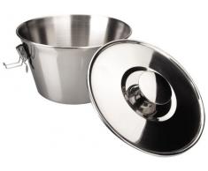 Ibili 651618 Moule Ã Pudding avec Couvercle, 18 cm