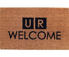 Coco&Coir® Paillasson en fibre de coco | 100 % Fibre de Coco Naturelle avec endos en PVC | Tapis Coco Premium | Paillasson très Absorbant | Tapis dEntrée, Exterieur et Intérieur | Nouvelles