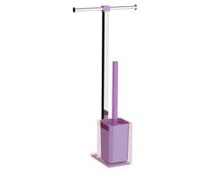 Gedy - Ensemble Porte Papier & Balai Lilas Rainbow - Gedy - G-RA327900000