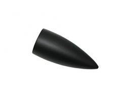 Gardinia Boule dextrémité, 2 x Embouts, métal, Noir Mat, pour la Confection de Rideaux Ø 16 mm, 5,2 cm