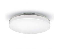 V-TAC SKU.5566 PLAFONNIER SAILLIE 15W Rond VT-8033, Plastique,et Autre materiaux, 15 W, Blanc, Profondeur : 48 mm
