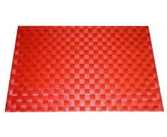 EVA COLLECTION Set de table 45Â x 30Â cm, rouge