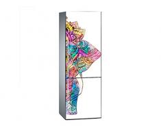 Oedim Autocollant décoratif en Vinyle pour réfrigérateur Motif éléphant Mandala 185 x 70 cm