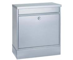 Rottner Hochhaus II Grande boîte aux lettres avec supports à journaux intégré Acier inox