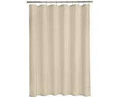 AmazonBasics Rideau de douche en polyester Armure toile Pierre ponce 183 x 183 cm