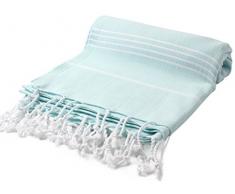 Cacala Serviettes de Bain Pure Série Turkish, Coton, Bleu-Vert, 95 x 175 x 0.5 cm