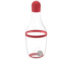 Lékué 0205700R14U151 Smart Tool Shaker à Vinaigrette Plastique Rouge 7,2 x 7,2 x 19,1 cm