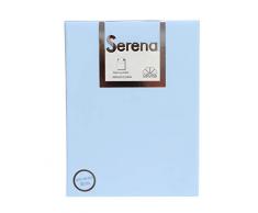 SERENA Drap Housse réglable, Bleu, 090 x 197+30