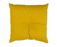 Thedecofactory 400458 Coussin, Coton, Jaune, 40 x 40 x 3 cm
