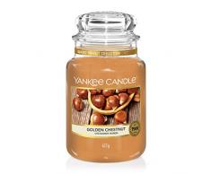 Yankee Candle Bougie jarre parfumée, grande taille, Châtaignes dorées, Collection Farmers Market